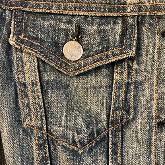 Rag & Bone denim jacket with leather sleeves - Picture 3 of 10